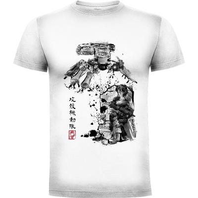 Camiseta Major vs Tank sumi-e - Camisetas Otaku