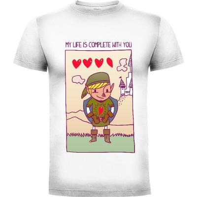 Camiseta My life is complete with you - Camisetas San Valentin