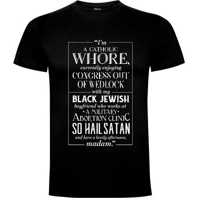 Camiseta I'm a catholic whore - Camisetas Demonigote