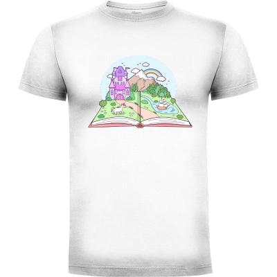 Camiseta Book Landscape - Camisetas Sombras Blancas
