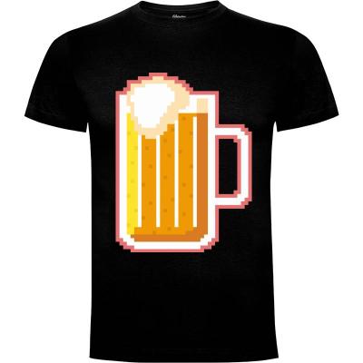 Camiseta Pixel Beer - Camisetas Chulas