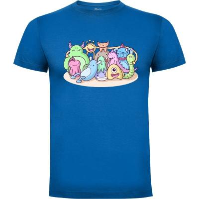 Camiseta Monster Family Photo - Camisetas Chulas
