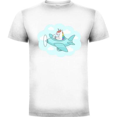 Camiseta Unicorn Plane - Camisetas Sombras Blancas