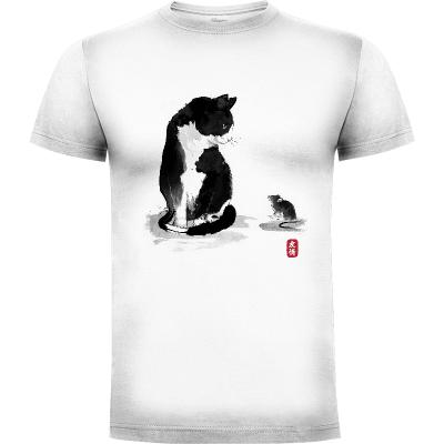 Camiseta The cat and the little mouse - Camisetas DrMonekers