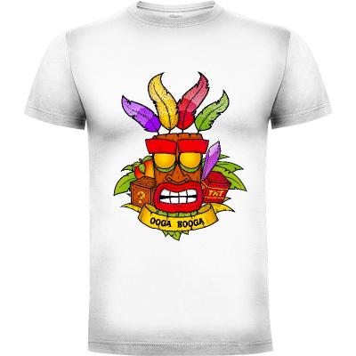 Camiseta Aku Aku Ooga Booga - Crash Bandicoot - Camisetas Videojuegos