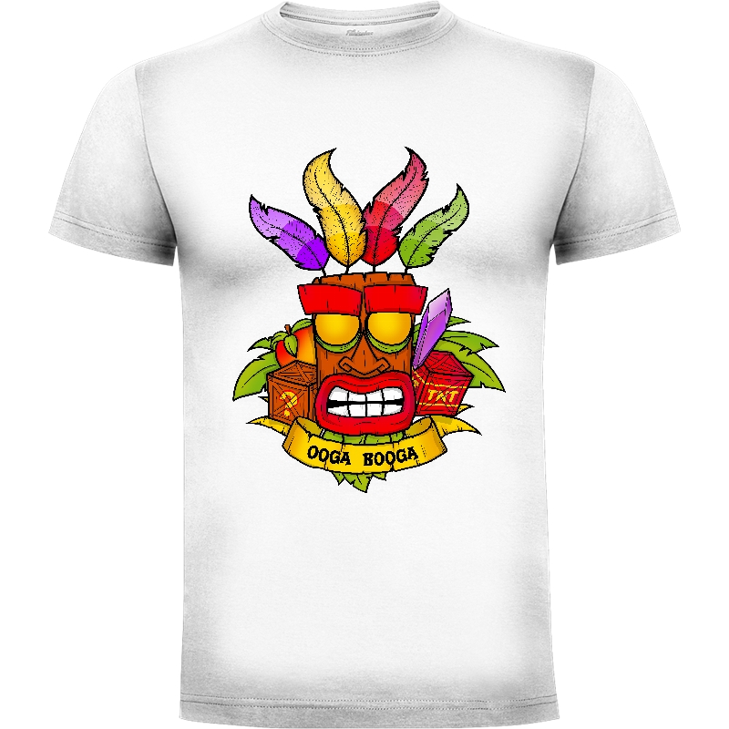 Camiseta Aku Aku Ooga Booga - Crash Bandicoot