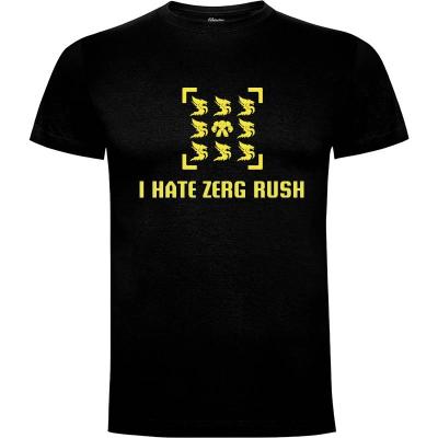 Camiseta I Hate Zerg Rush - Camisetas Videojuegos
