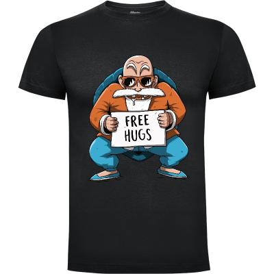 Camiseta Kame Sennin free hugs - Camisetas Le Duc