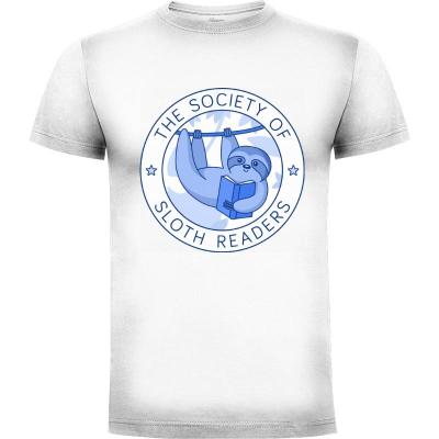 Camiseta Society of Sloth Readers - Camisetas Sombras Blancas