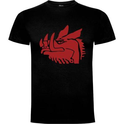 Camiseta Caballero Negro Logo - Camisetas Cine