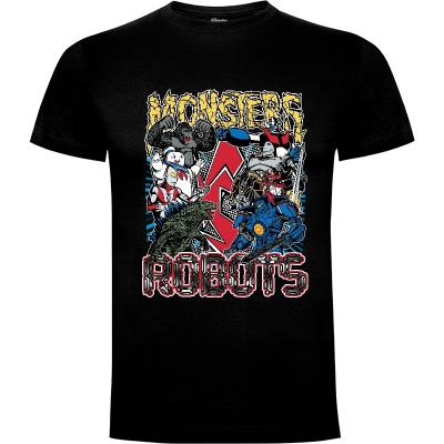 Camiseta Monsters vs Robots - Camisetas Buck Rogers