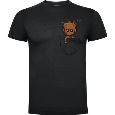 Camiseta Groot Pocket - Camisetas Cine