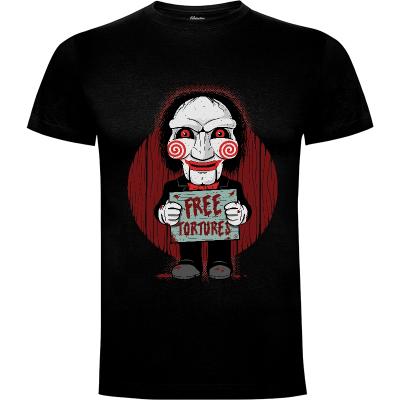 Camiseta Free Tortures - Camisetas Divertidas