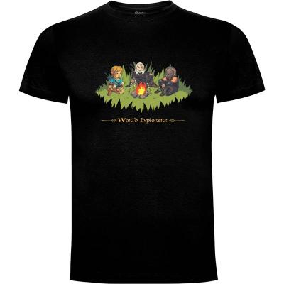 Camiseta World Explorers - Camisetas Geekydog