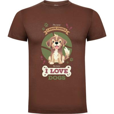 Camiseta I Love Dogs! - Camisetas Geekydog