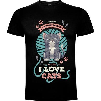 Camiseta I Love Cats! - Camisetas Geekydog