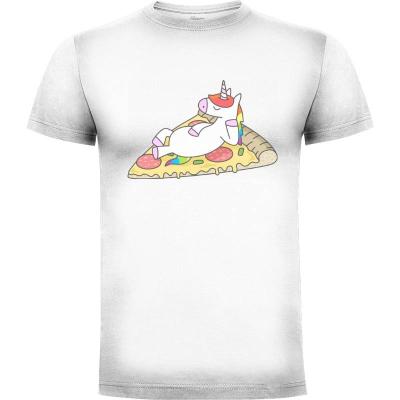 Camiseta Unicorn Pizza - Camisetas Sombras Blancas