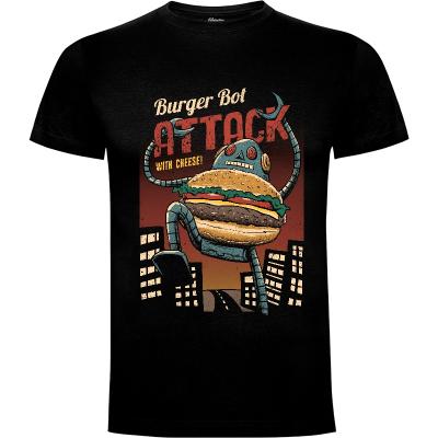 Camiseta Burger Bot - Camisetas Vincent Trinidad