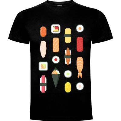 Camiseta All The Sushi - Camisetas Sombras Blancas