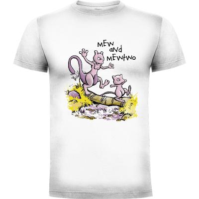 Camiseta Mew and Mewtwo - Camisetas Videojuegos