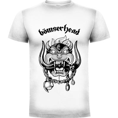 Camiseta Bowserhead - Camisetas Rockeras