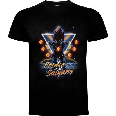 Camiseta Retro Saiyan Prince - Camisetas Olipop