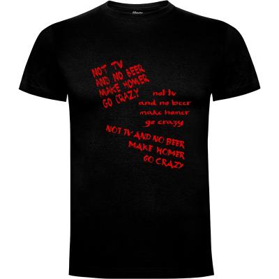 Camiseta Not tv and no beer - Camisetas PsychoDelicia