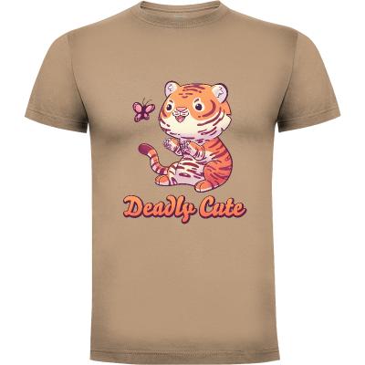 Camiseta Deadly Cute Tiger - Camisetas Kawaii