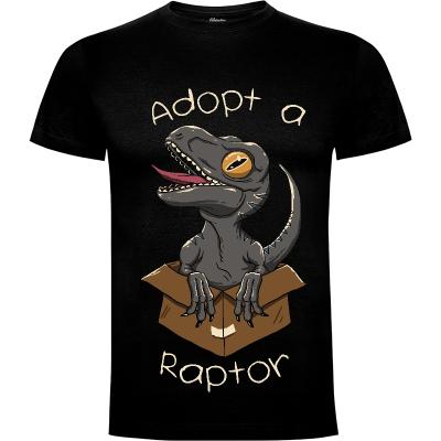 Camiseta Adopt a Raptor - Camisetas Cute