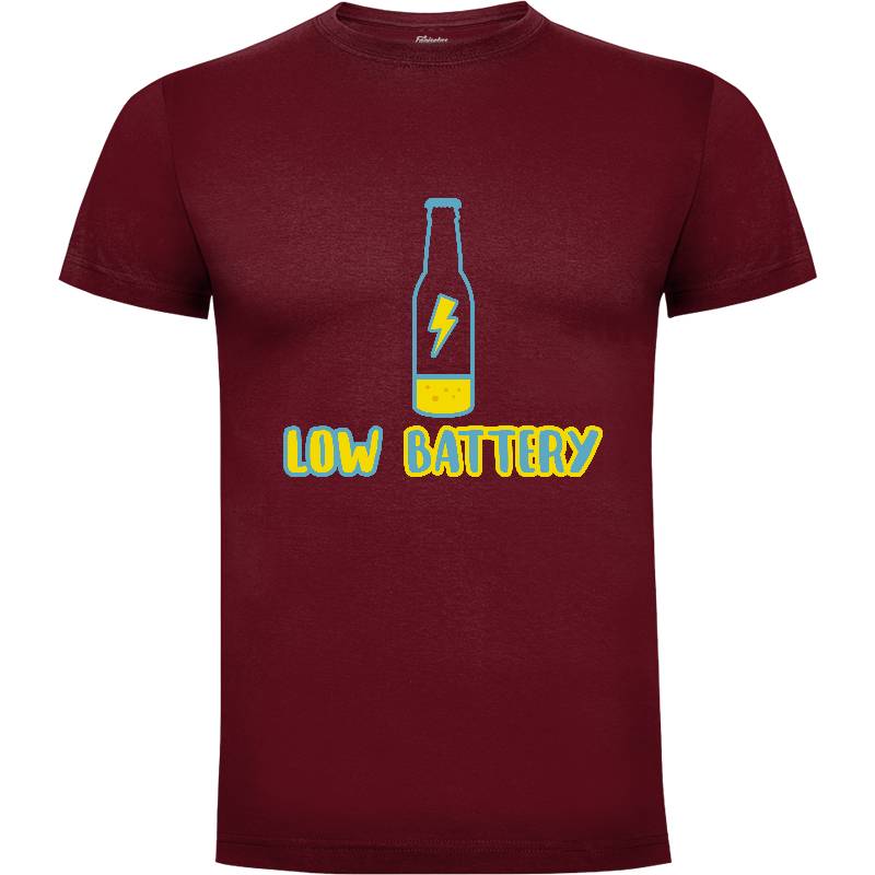 Camiseta Frase Beer Low Battery