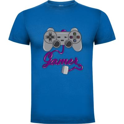 Camiseta control gamer playstation - Camisetas Videojuegos
