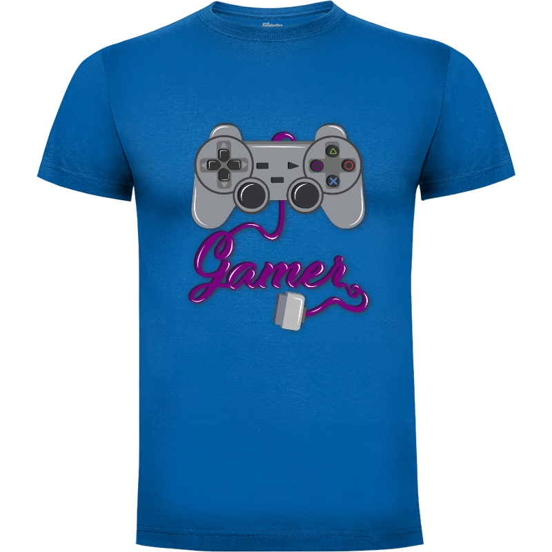 Camiseta control gamer playstation