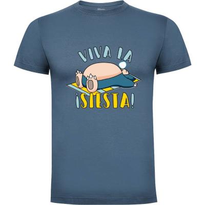 Camiseta Frase Viva la ¡Siesta! Snorlax - Camisetas Con Mensaje