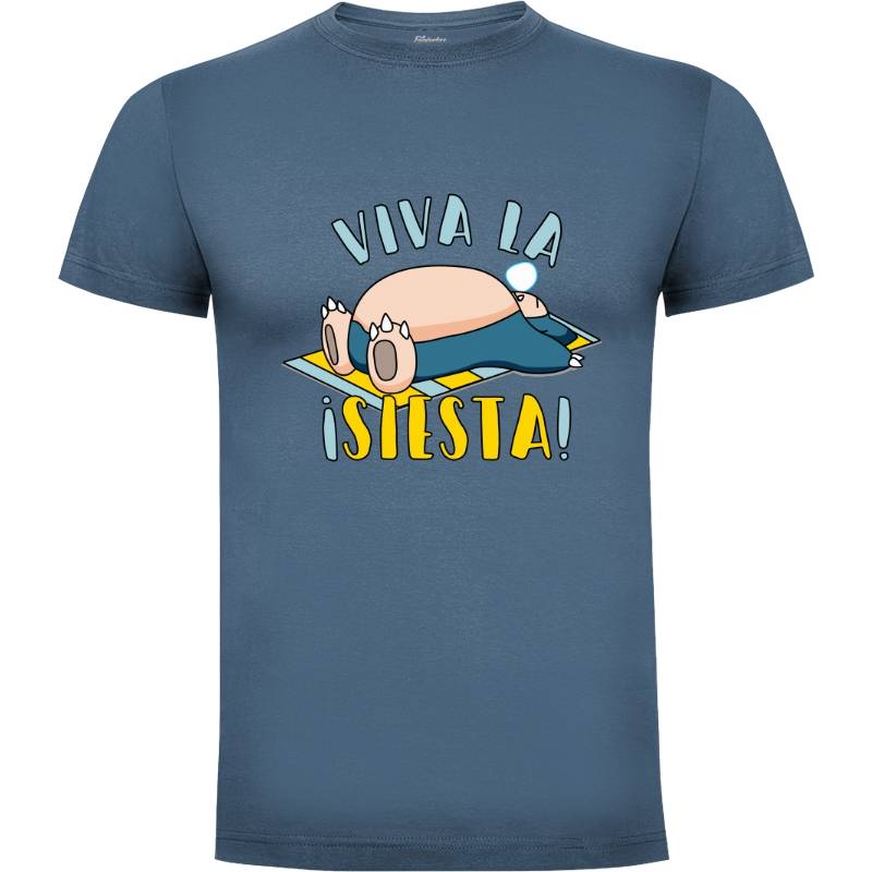 Camiseta Frase Viva la ¡Siesta! Snorlax