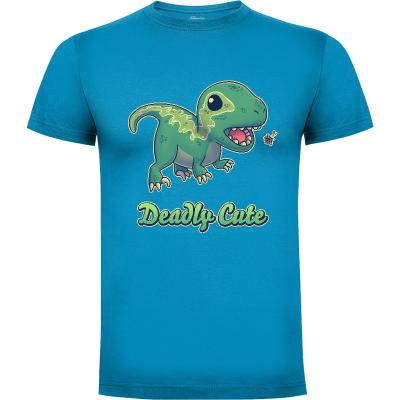 Camiseta Deadly Cute Raptor - Camisetas Geekydog