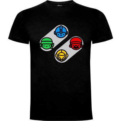 Camiseta SNES Buttons - Camisetas Kawaii