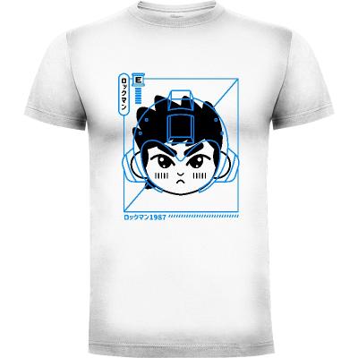 Camiseta Cyber Helmet Rokkuman - Camisetas Kawaii