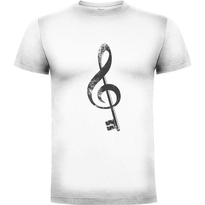 Camiseta The music is the key. - Camisetas Musica