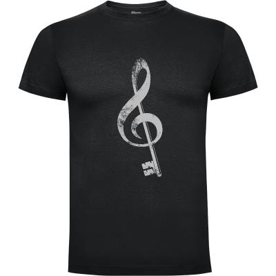 Camiseta The music is the key. - Camisetas Originales