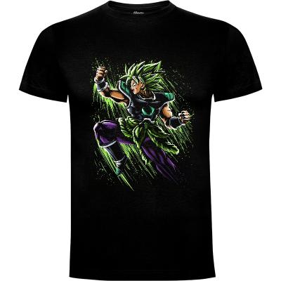 Camiseta Splatter attack green - Camisetas Albertocubatas