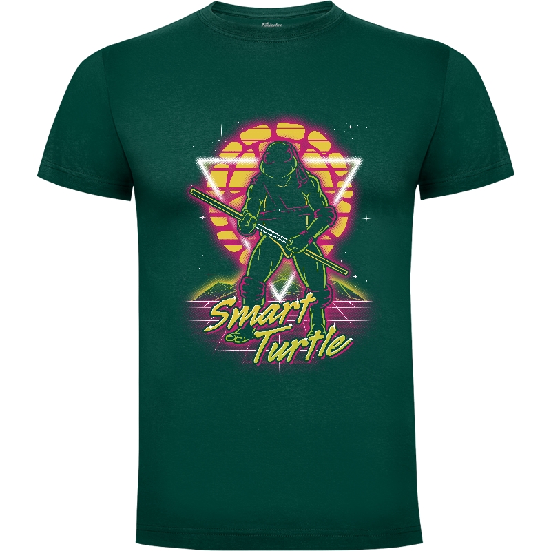 Camiseta Retro Smart Turtle