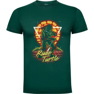 Camiseta Retro Rude Turtle - Camisetas Retro