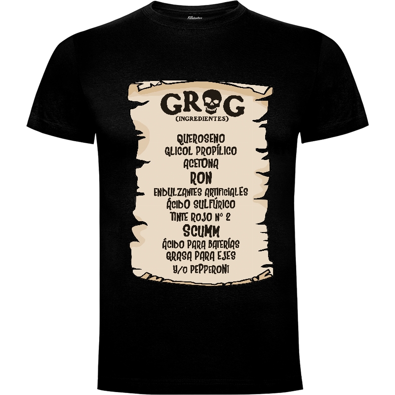 Camiseta receta del Grog