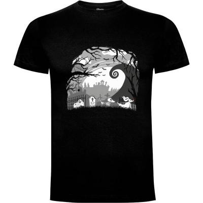 Camiseta Tim Burton Dogs black and white - Camisetas Srbabu